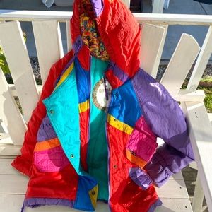 Rainbow Streetwear Vintage Windbreaker Jacket 🤩